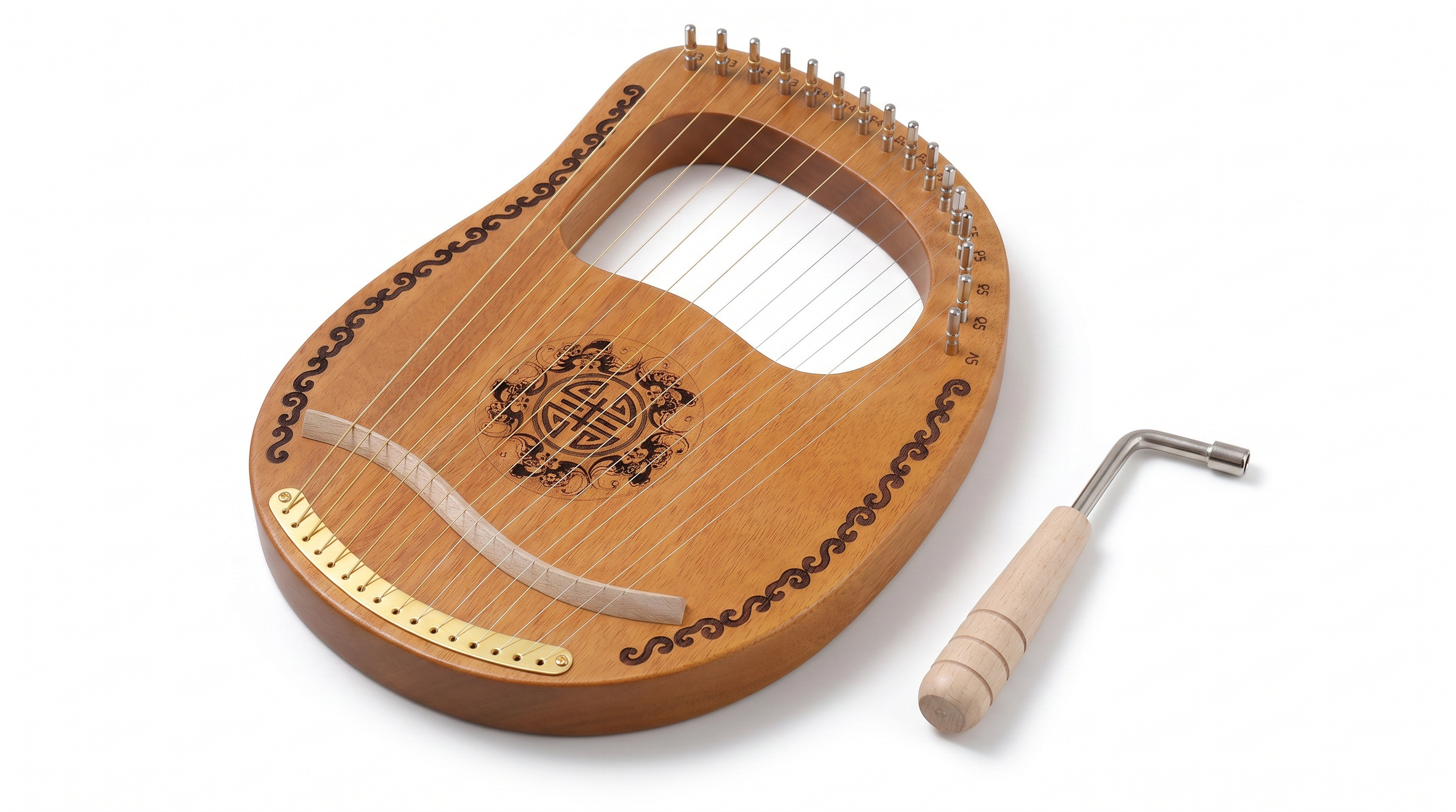 16 String Mahogany Harp